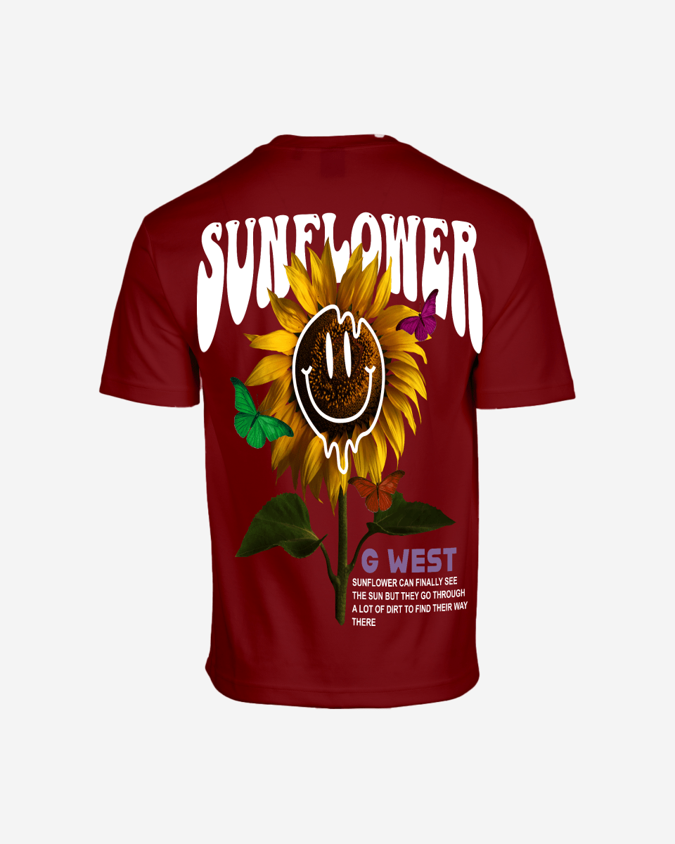 G West Oversized Sunflower T-Shirt Mens