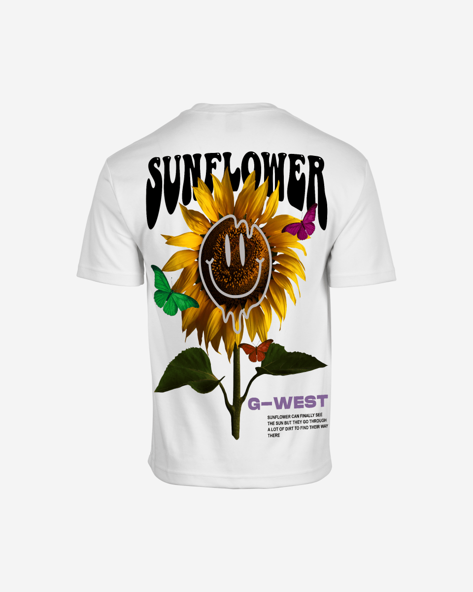 G West Oversized Sunflower T-Shirt Mens