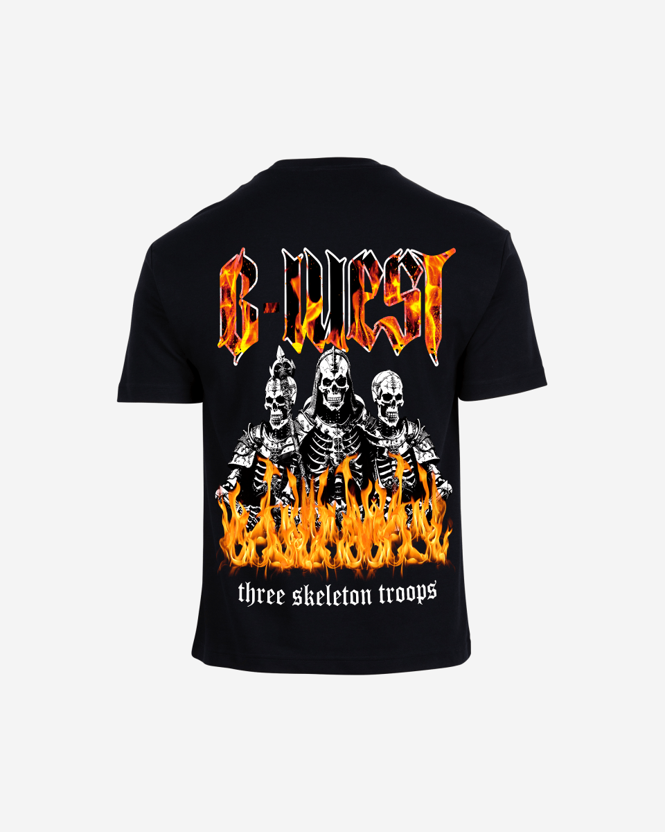 G West Oversized Tri Skeleton T-Shirt Mens