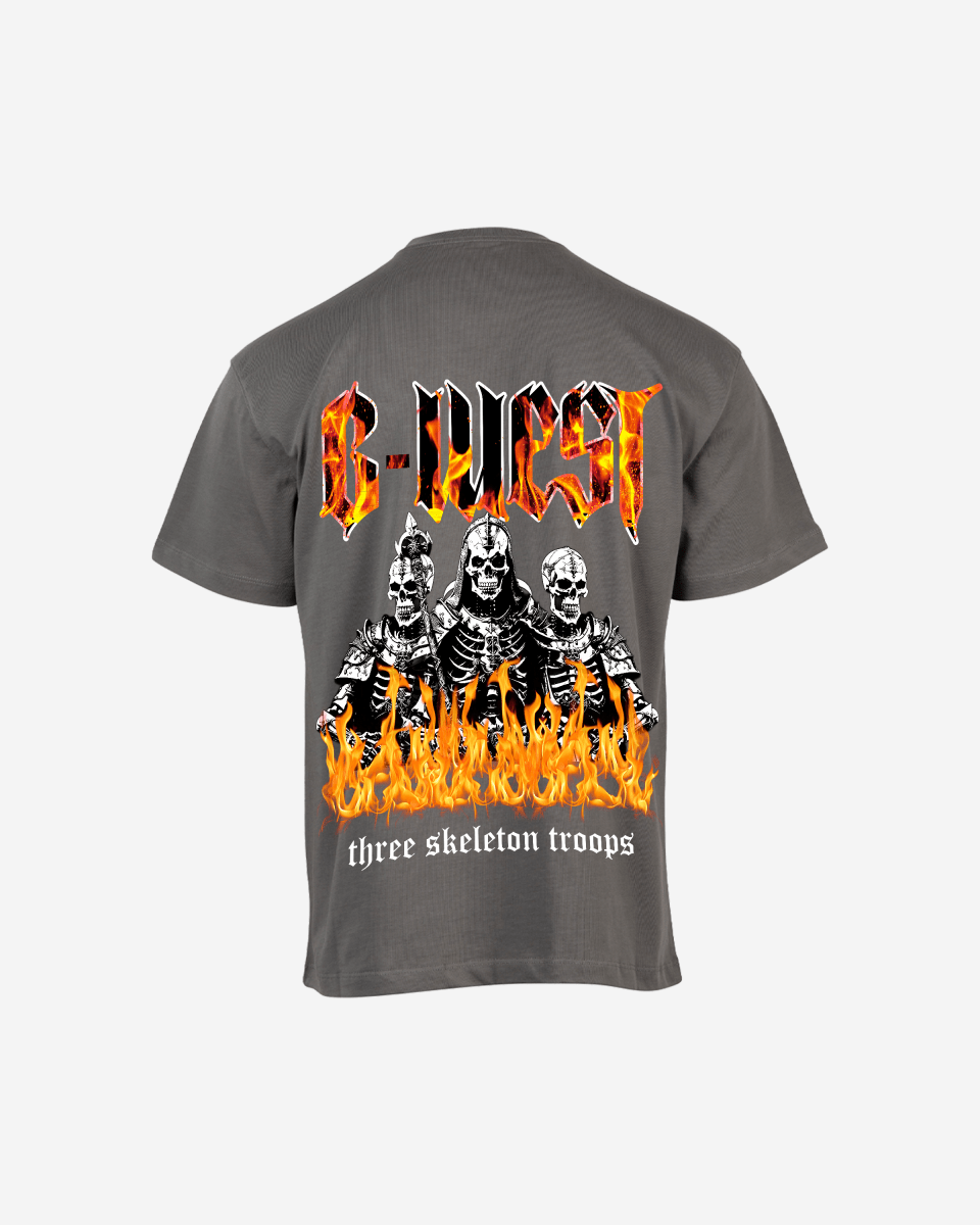 G West Oversized Tri Skeleton T-Shirt Mens