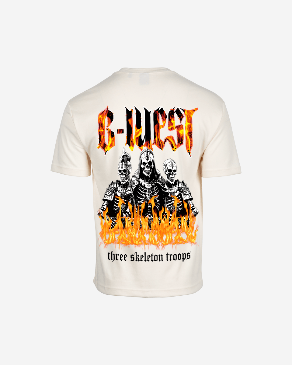 G West Oversized Tri Skeleton T-Shirt Mens