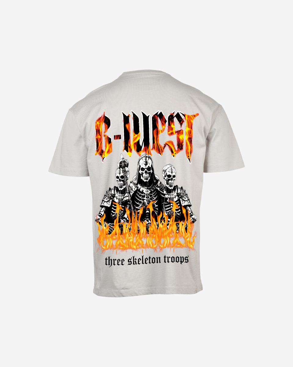 G West Oversized Tri Skeleton T-Shirt Mens