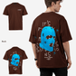 G West Mens Oversized True Blue Ski Mask Oversized Tee