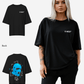 G West Womens Oversized True Blue Ski Mask Oversized Tee