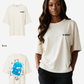 G West Womens Oversized True Blue Ski Mask Oversized Tee