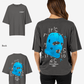 G West Womens Oversized True Blue Ski Mask Oversized Tee