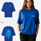 G West Womens Oversized True Blue Ski Mask Oversized Tee