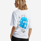 G West Womens Oversized True Blue Ski Mask Oversized Tee
