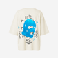 G West Womens Oversized True Blue Ski Mask Oversized Tee