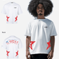 G West Mens Oversized Usa Flag Arch Logo Tee