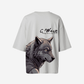 G West Womens Oversized Wolf T Shirt