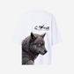 G West Womens Oversized Wolf T Shirt
