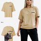 G West Womens Oversized Wolf T Shirt
