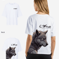 G West Womens Oversized Wolf T Shirt