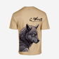 G West Mens Oversized Wolf T Shirt