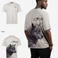 G West Mens Oversized Wolf T Shirt