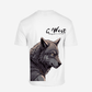 G West Mens Oversized Wolf T Shirt