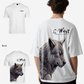 G West Mens Oversized Wolf T Shirt