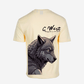 G West Mens Oversized Wolf T Shirt
