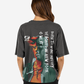 G West Womens Oversized World Wide Chain Tee