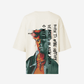 G West Womens Oversized World Wide Chain Tee