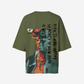 G West Womens Oversized World Wide Chain Tee