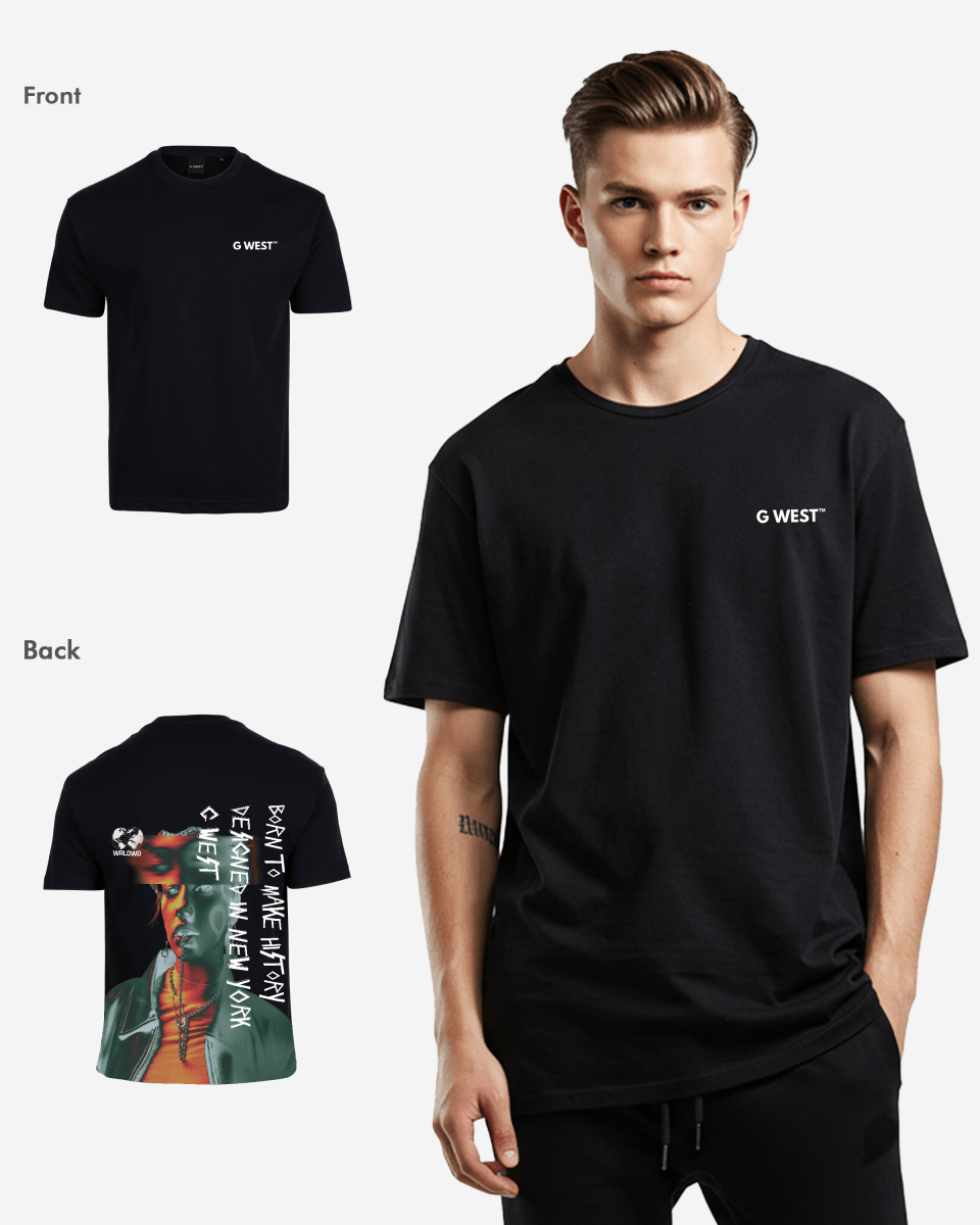 G West Mens Oversized World Wide Chain Tee