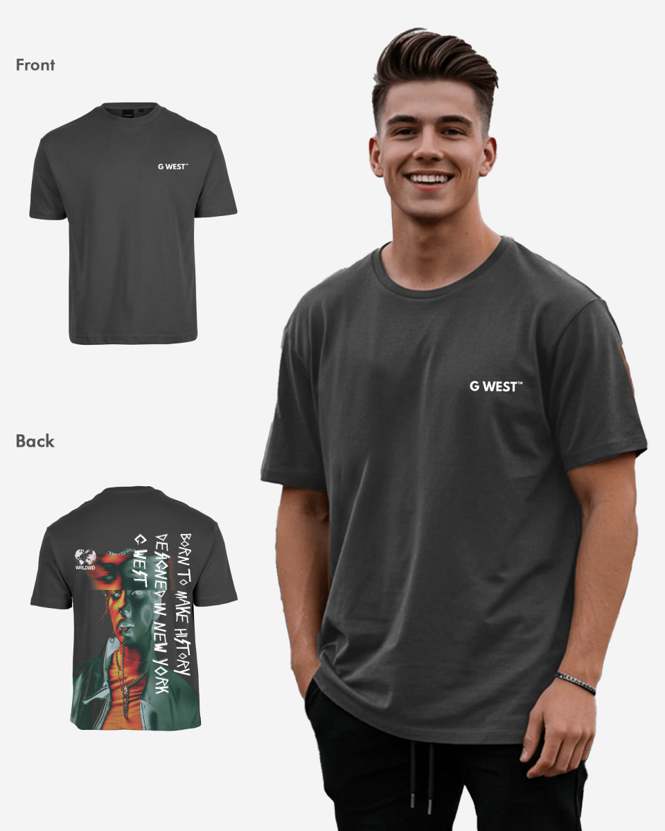 G West Mens Oversized World Wide Chain Tee