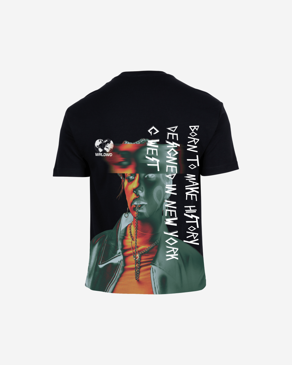G West Mens Oversized World Wide Chain Tee