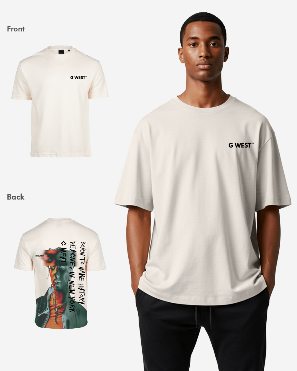 G West Mens Oversized World Wide Chain Tee