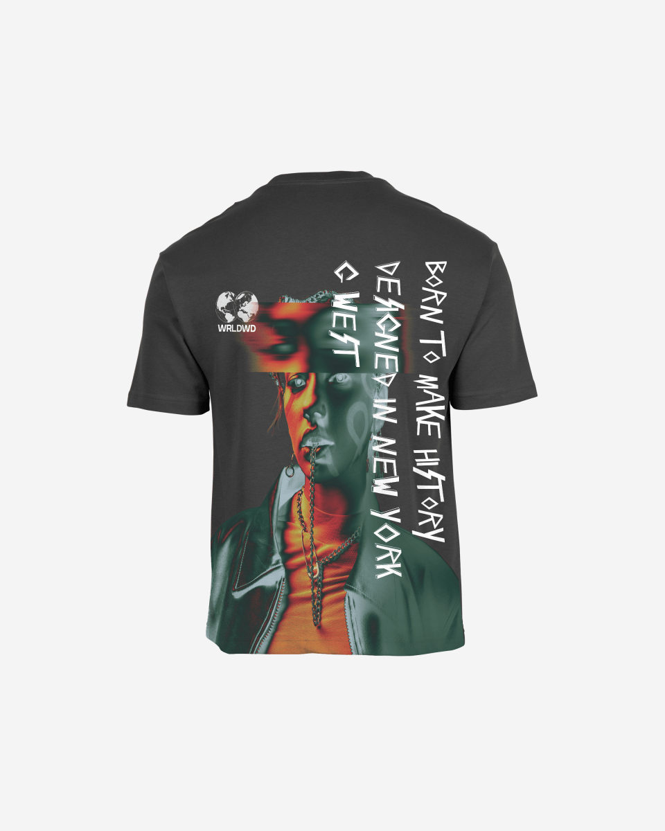 G West Mens Oversized World Wide Chain Tee