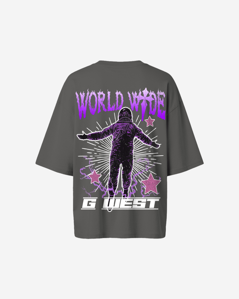 G West Womens Oversized World Wide Star Tee