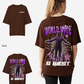 G West Womens Oversized World Wide Star Tee