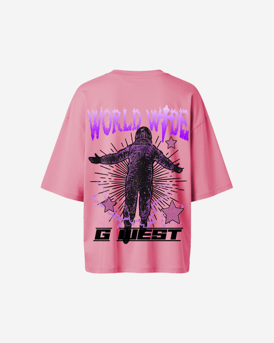 G West Womens Oversized World Wide Star Tee