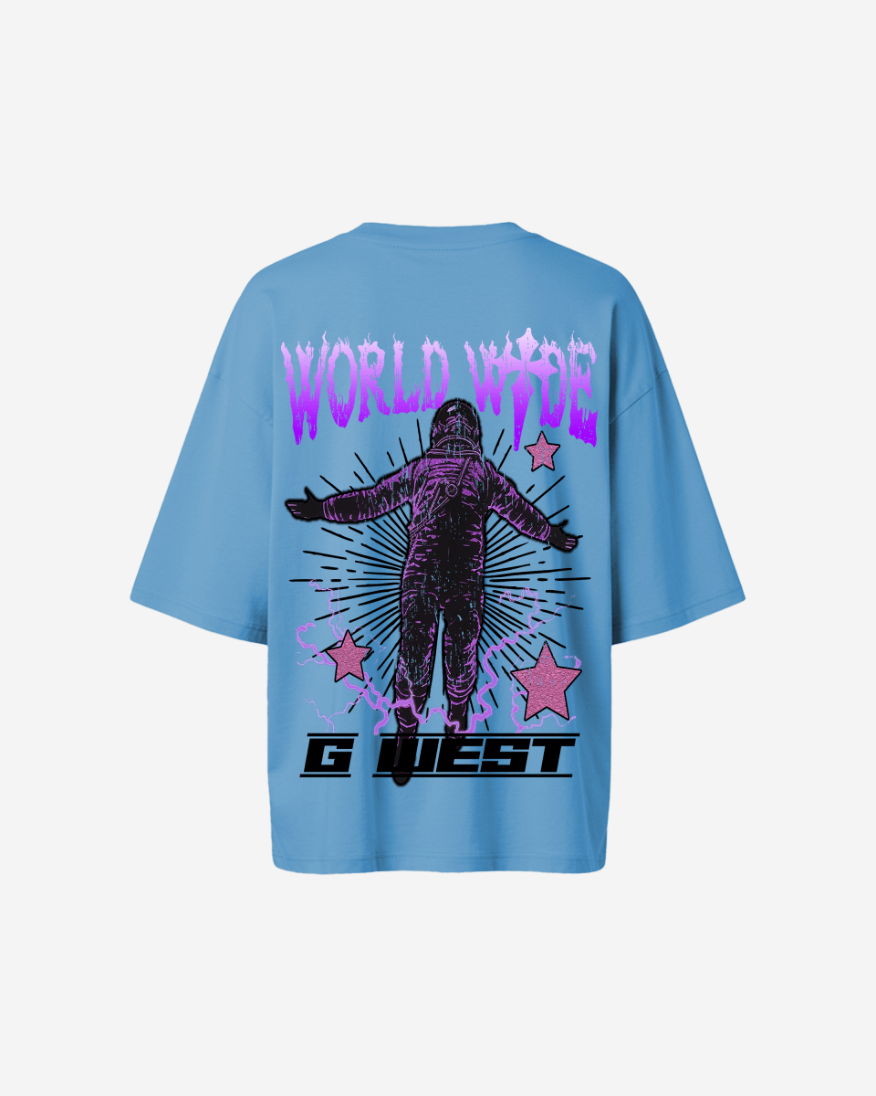 G West Womens Oversized World Wide Star Tee