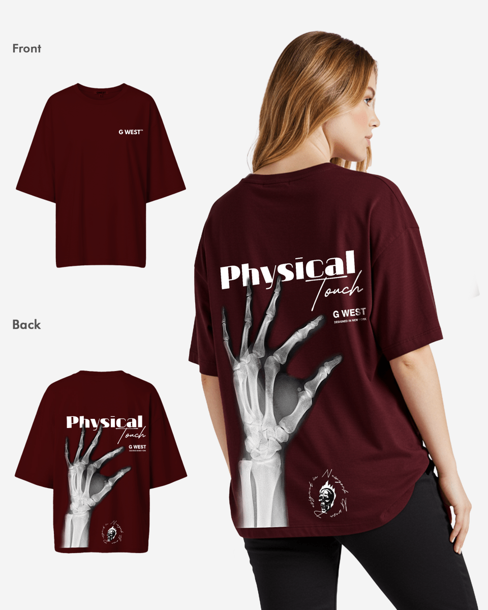 G West Womens Oversized X-Ray Hand Tee