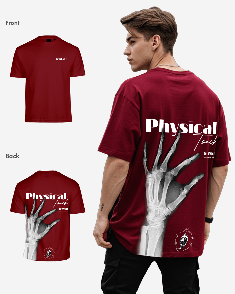 G West Mens Oversized X-Ray Hand Tee