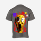 G West Mens Oversized Yellow Face Life Style Tee