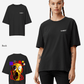 G West Womens Oversized Yellow Face Lifestyle Tee