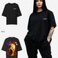 G West Womens Oversized Yellow Face Lifestyle Tee