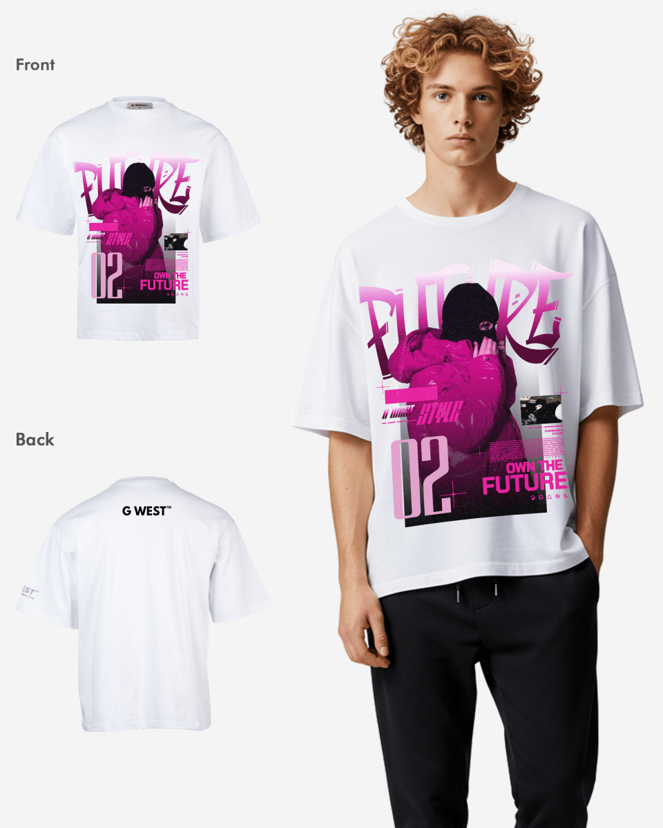 G WEST OWN THE FUTURE OVERSIZED T-Shirt Mens