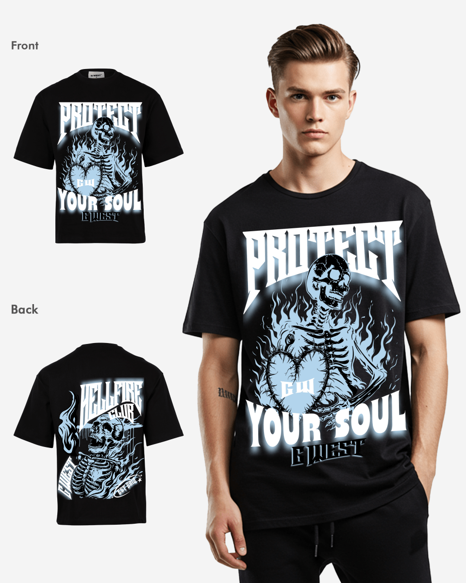 G West protect your soul Oversized T-Shirt Mens