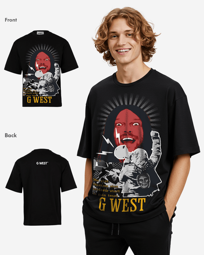 G West Protest Oversized T-Shirt Mens