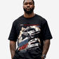 G West Racing Club Double Hit Black T-Shirt Big and Tall Mens