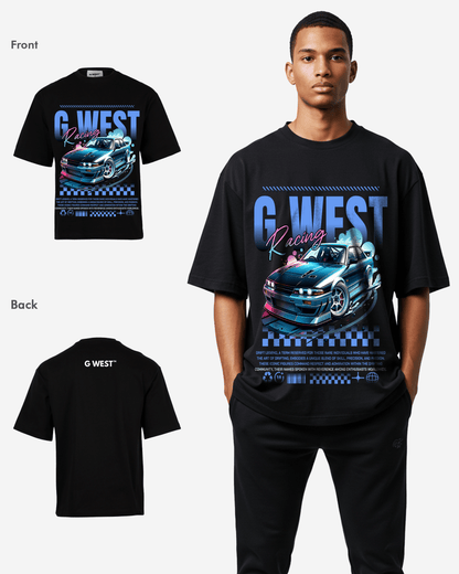 G WEST RACING OVERSIZED T-Shirt Mens