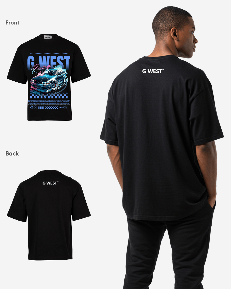 G WEST RACING OVERSIZED T-Shirt Mens