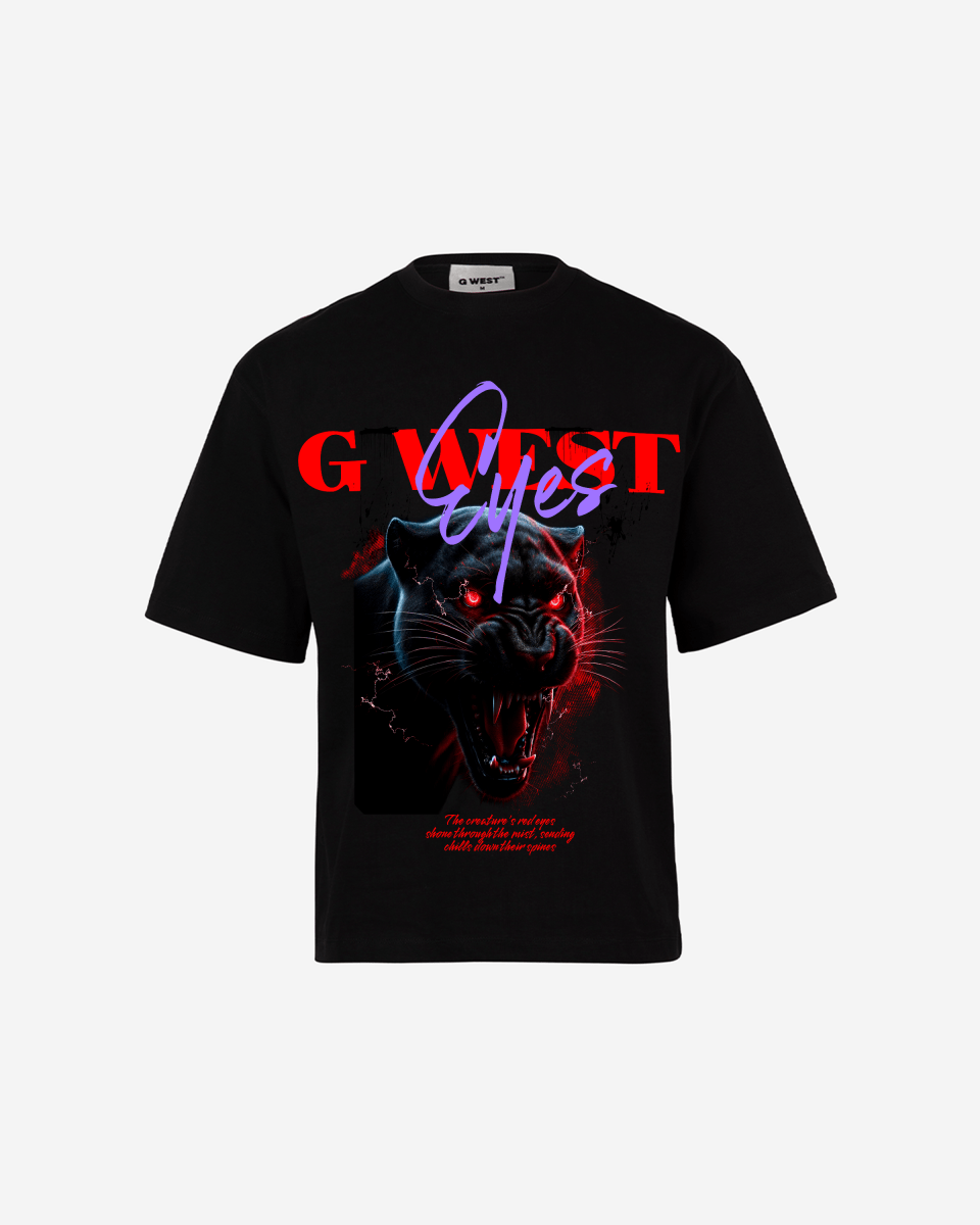 G WEST RED FURY OVERSIZED T-Shirt Mens