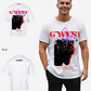 G WEST RED FURY OVERSIZED T-Shirt Mens
