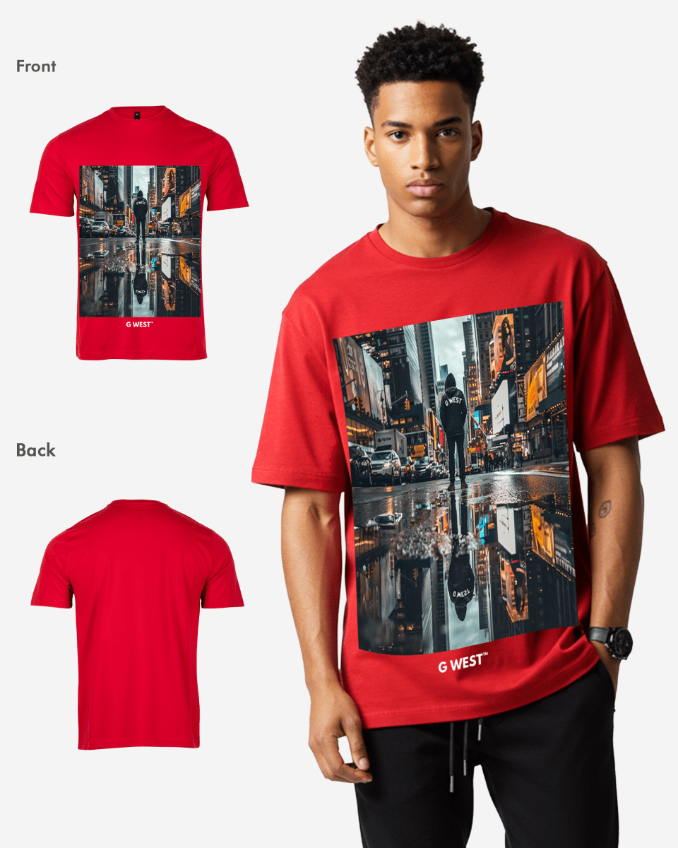 G West Mens Reflection Oversized Tee