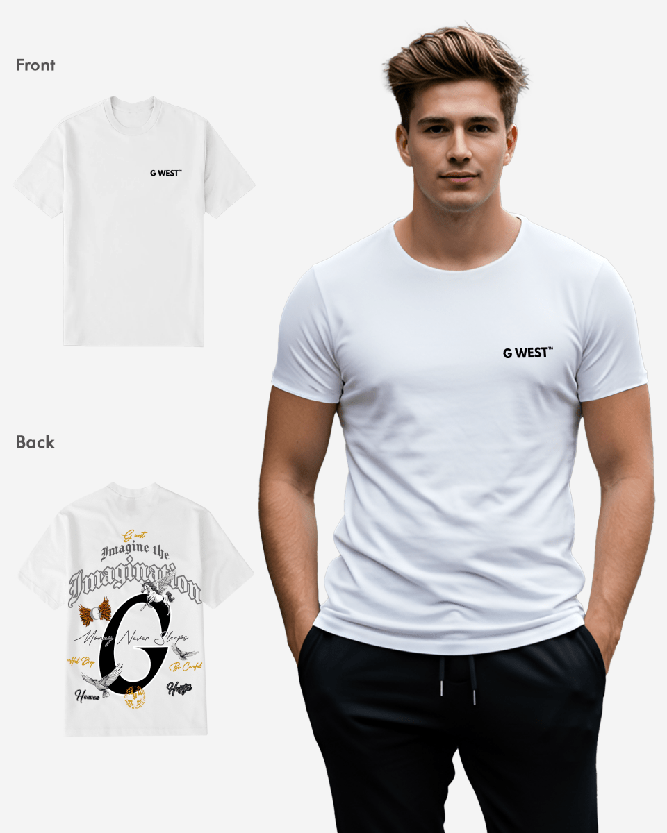 G West Regular Fit Money Never Sleeps T Shirt Mens